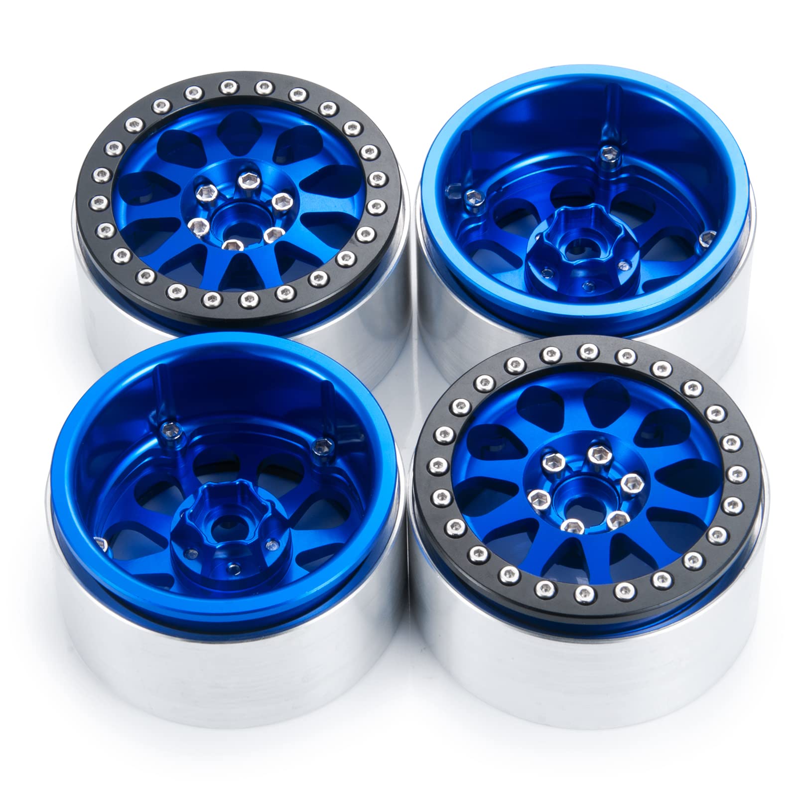 Amazon.co.jp: 4個 2.2インチ ビードロックホイールリムハブ 1/10 RC